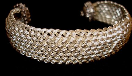 Silver Woven Bracelet